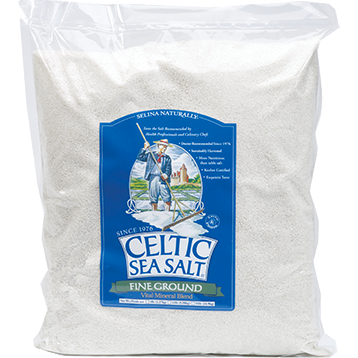 Celtic Sea Salt Fine Ground Sea Salt, 5 lb, front of bag