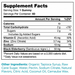 Chapter One I is for Immunity 60 gummies supplement facts label