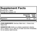 H2 Molecular Hydrogen 90 tabs by Dr. Mercola Supplement Facts Label