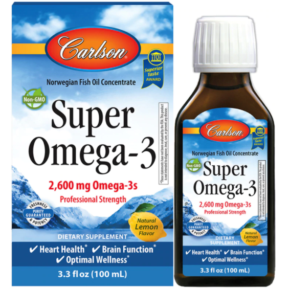 Super Omega-3 2600 mg 100 mL by Carlson Labs