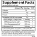 120 softgels supplement facts label