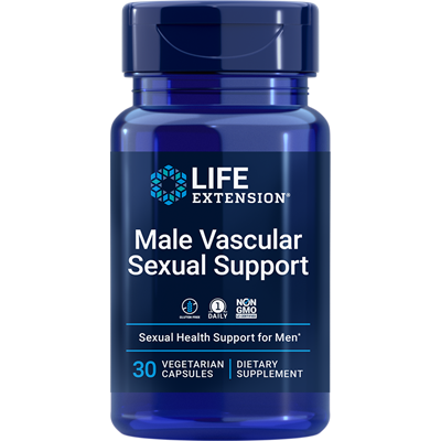 Male Vascular Sexual Support 30 vcaps by Life Extension
