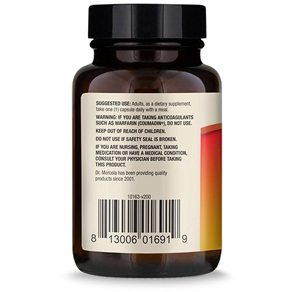 Vitamins D3 and K2 30 caps by Dr. Mercola Suggested Use