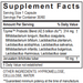 Probiotic 42.5 by Transformation Enzyme Supplement Facts Label