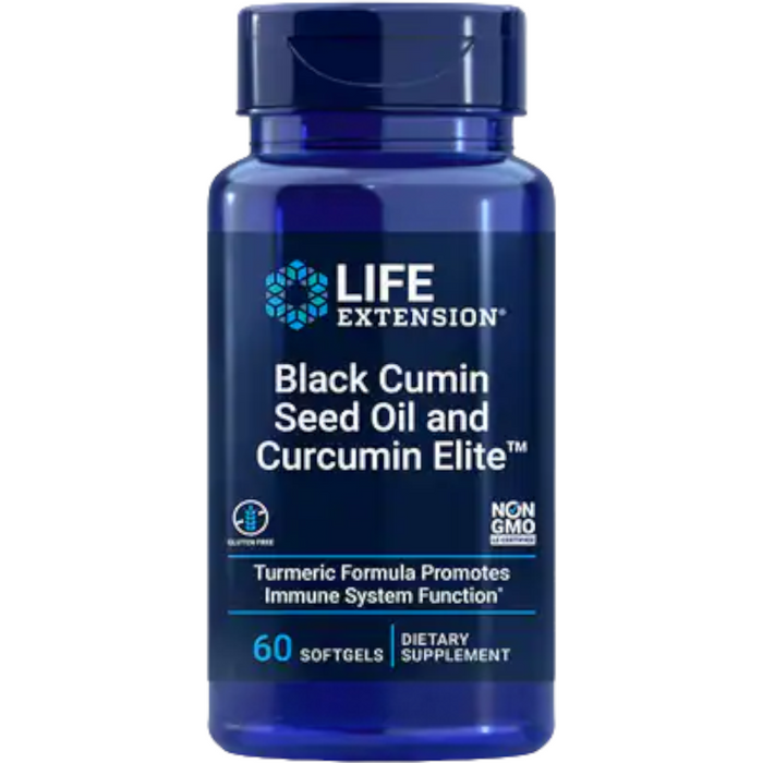 Black Cumin Seed Oil and Curcumin Elite 60 softgels by Life Extension