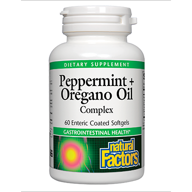 Peppermint & Oregano Oil 60 gels by Natural Factors