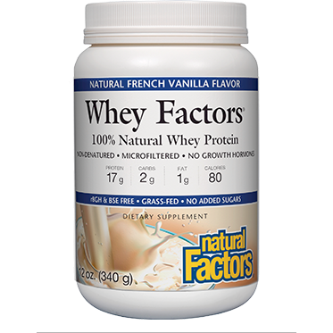 Whey Factors Powder Mix Vanilla 2 lbs by Natural Factors
