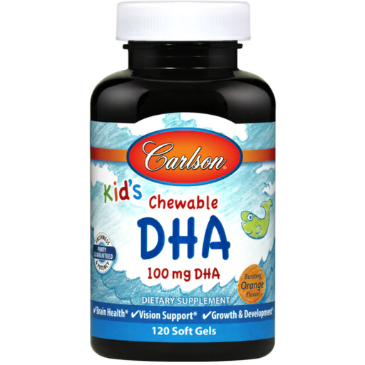 Kid's Chewable DHA 100 mg 120 softgels by Carlson Labs