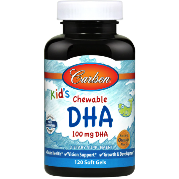 Kid's Chewable DHA 100 mg 120 softgels by Carlson Labs