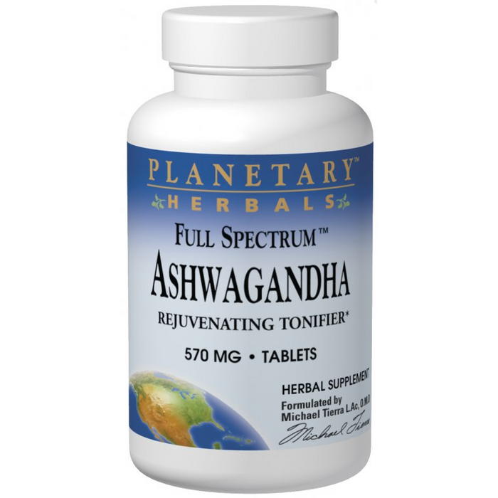 Ashwagandha 570 mg 120 tabs by Planetary Herbals