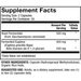 Fermented Beta Glucans 60 caps by Dr. Mercola Supplement Facts Label