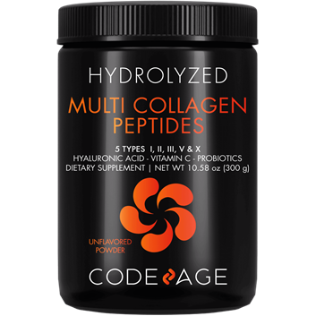 CodeAge Multi Collagen Peptides, 10.58 oz, front of jar