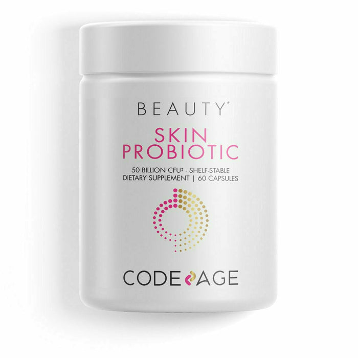 CodeAge Skin Probiotic, 60 capsules, front of bottle