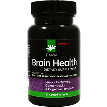 Daiwa Health Development Brain Health, 30 softgels, front of bottle