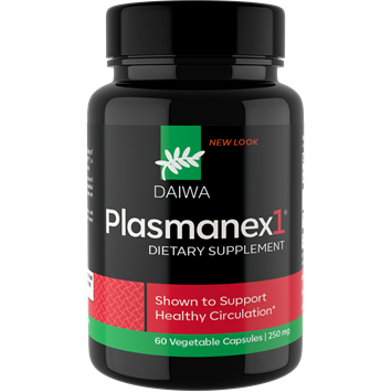 Daiwa Health Development Plasmanex1 125 mg, 60 veg capsules, front of bottle