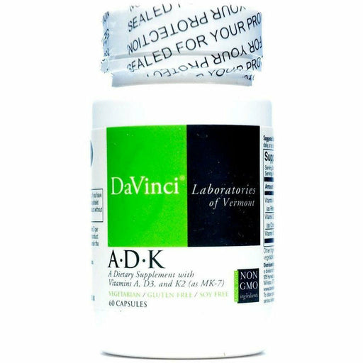 DaVinci Labs A-D-K, 60 capsules, front of bottle