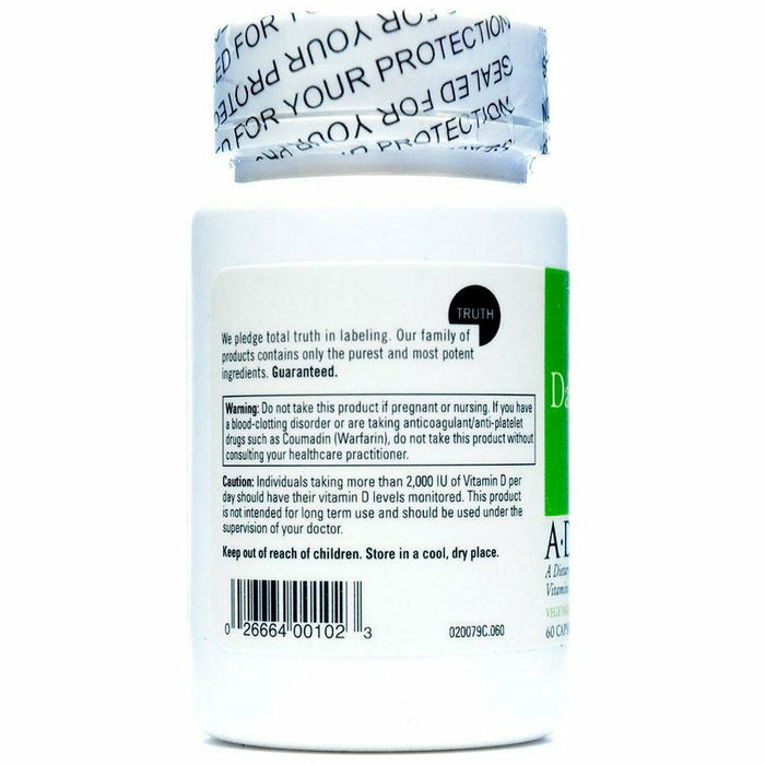 DaVinci Labs A-D-K 60 capsules side label