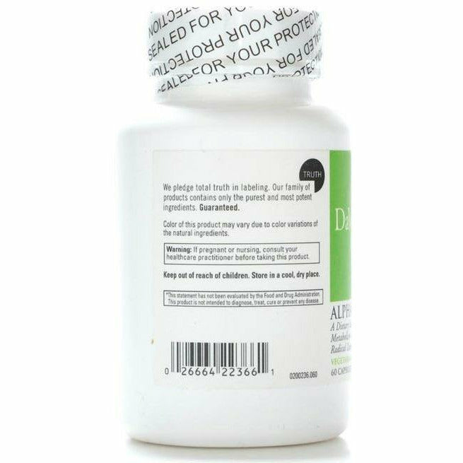 DaVinci Labs Alpha Lipoic Acid 300 mg 60 veg capsules side label