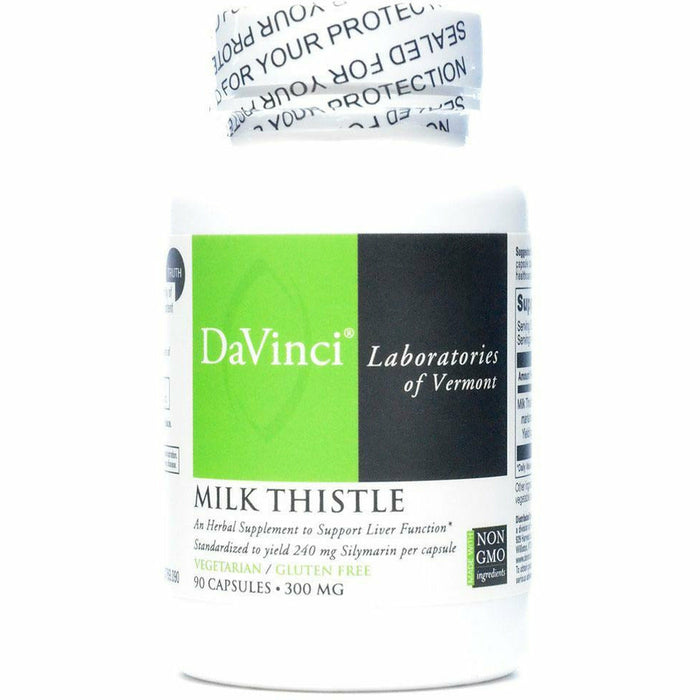 DaVinci Labs Milk Thistle 300 mg, 90 capsules, front of bottle