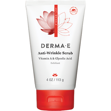 Derma E Anti-Wrinkle Scrub, 4 oz, front of tube