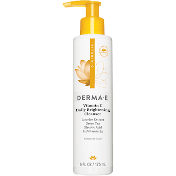 Derma E Vitamin C Brightening Cleanser, 6 fl oz, front of bottle