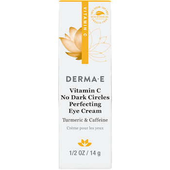 Derma E Vitamin C No Dark Circles Eye Cream, 0.5 oz, front of box