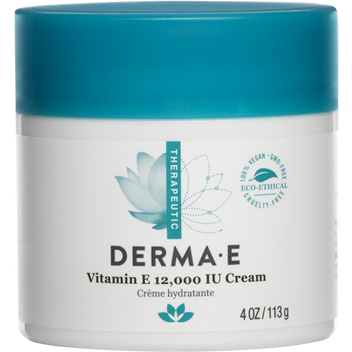 Derma E Vitamin E 12,000 IU Cream, 4 oz, front of jar