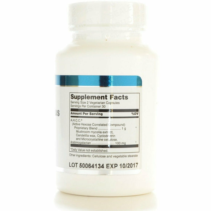 Douglas Labs AHCC Plus 60 veg capsules supplement facts label