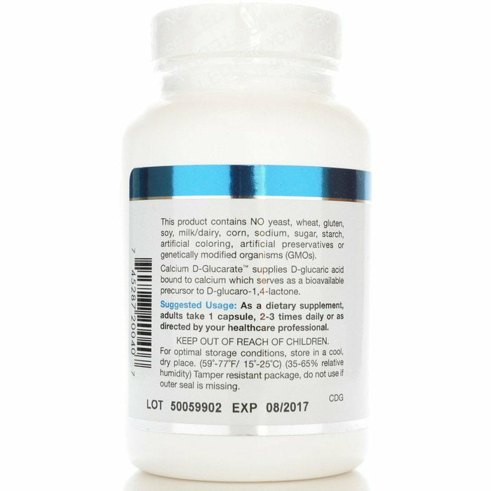 Douglas Labs Calcium D-Glucarate 500 mg 90 capsules suggested use label