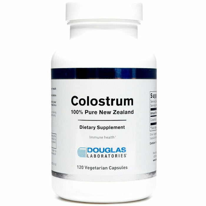 Douglas Labs Colostrum, 120 veg capsules, front of bottle