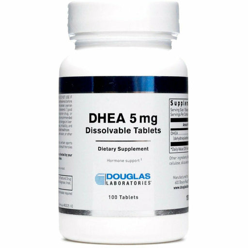 Douglas Labs DHEA 5 mg Dissolvable Tablets, 100 tablets, front of bottle