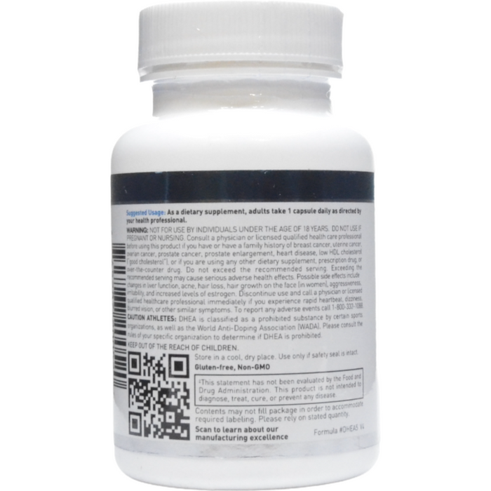 Douglas Labs DHEA 50 mg 100 capsules suggested use label