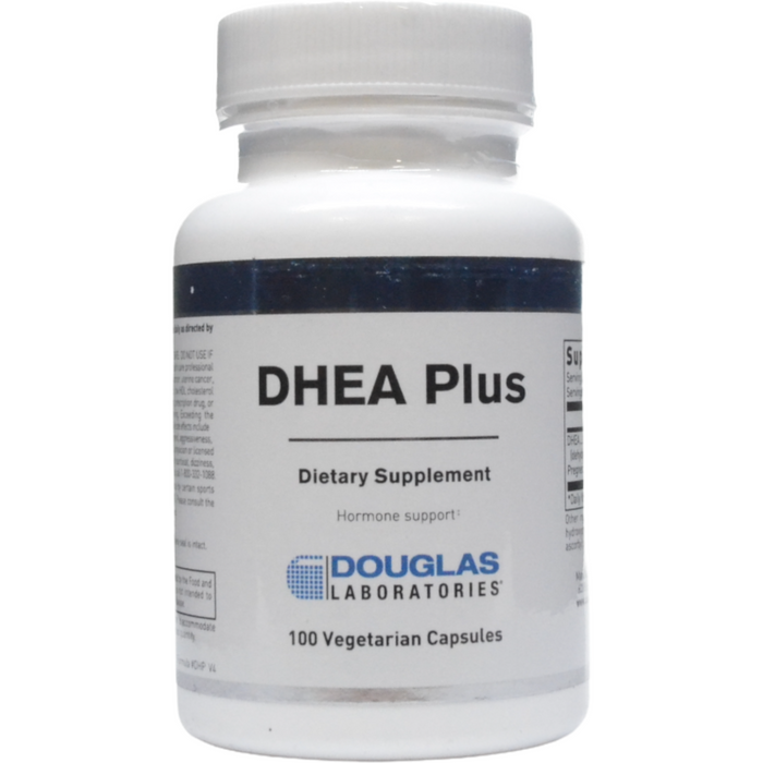 Douglas Labs DHEA Plus 25 mg, 100 capsules, front of bottle