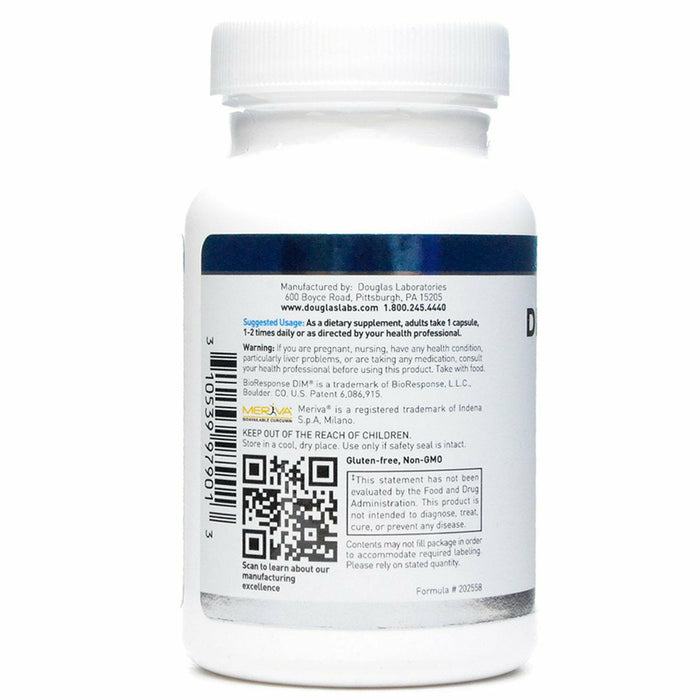 Douglas Labs DIM Enhanced 60 veg capsules suggested use label