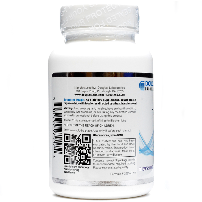 Douglas Labs Hair Growth+ 60 veg capsules suggested use label