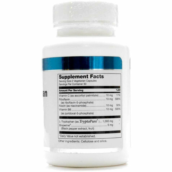 Douglas Labs L-Tryptophan 1000 mg 60 veg capsules supplement facts label