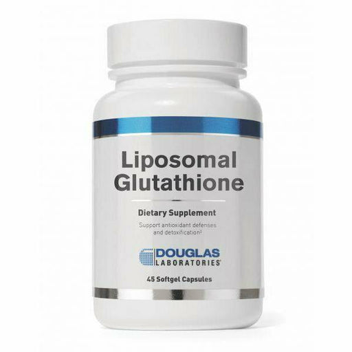 Douglas Labs Liposomal Glutathione, 45 softgels, front of bottle