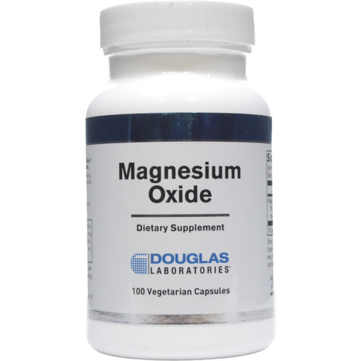 Douglas Labs Magnesium Oxide 500 mg, 100 capsules, front of bottle