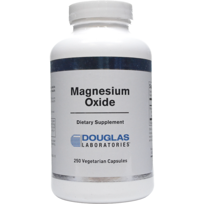 Douglas Labs Magnesium Oxide 500 mg, 250 capsules, front of bottle