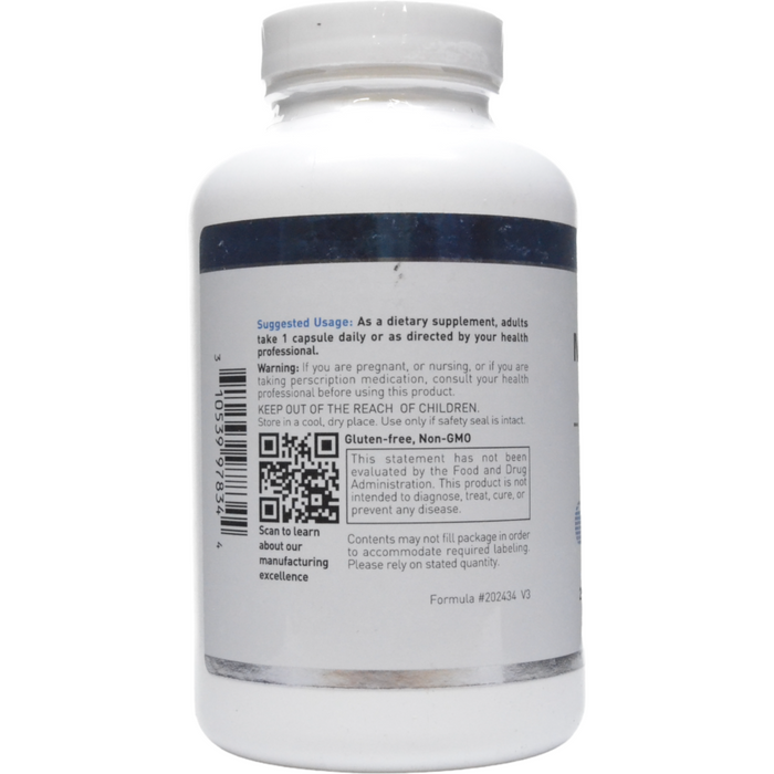 Douglas Labs Magnesium Oxide 500 mg 250 capsules suggested use label
