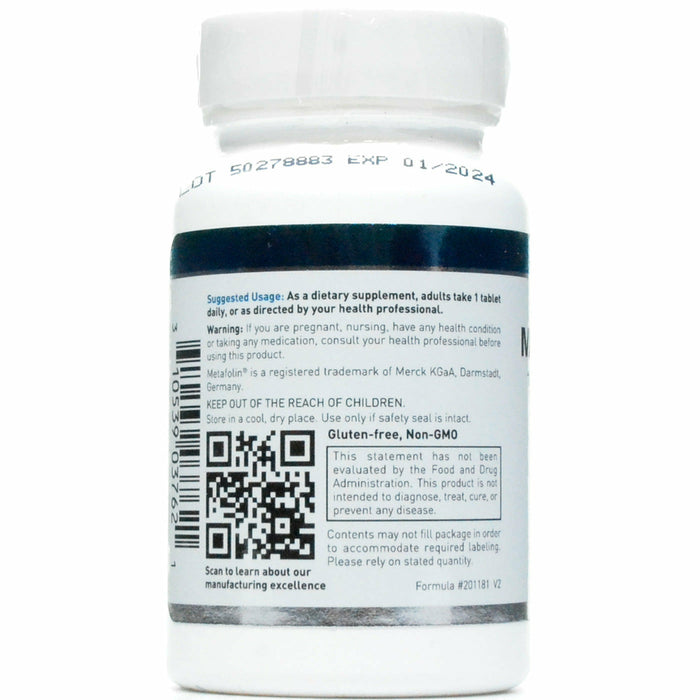 Douglas Labs Methyl Folate L-5-MTHF 60 tablets suggested use label