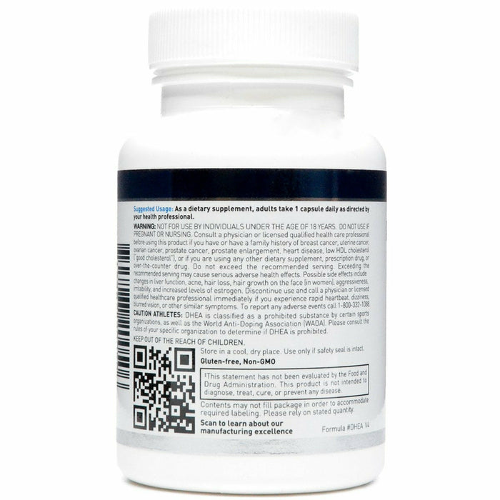 Douglas Labs Micronized DHEA 25 mg 100 veg capsules suggested use label