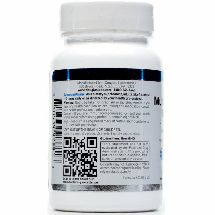 Douglas Labs Multi-Probiotic 15 Billion 60 capsules suggested use label