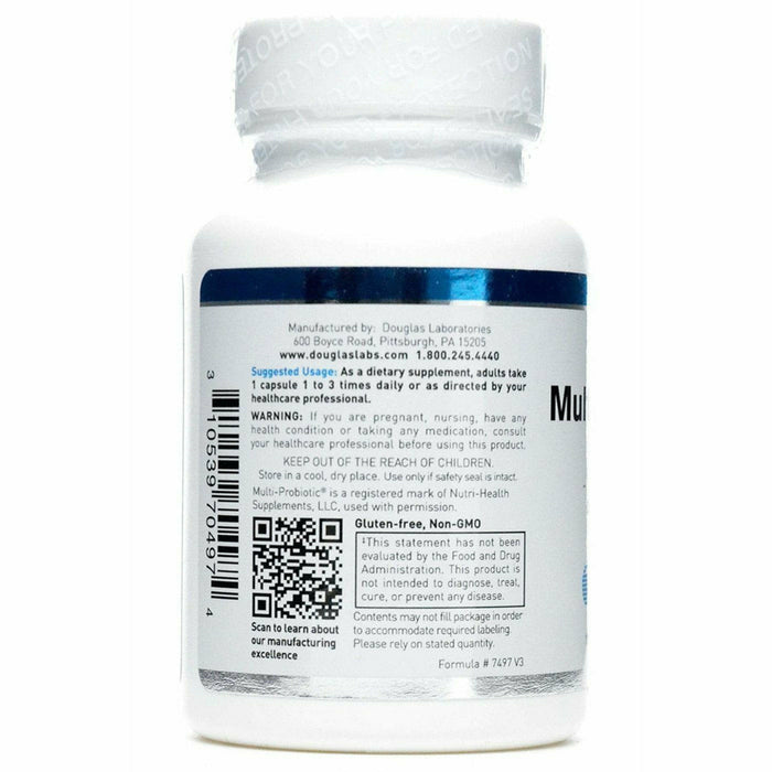 Douglas Labs Multi-Probiotic 4 Billion 100 capsules suggested use label