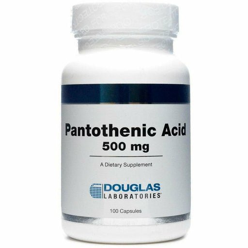 Douglas Labs Pantothenic Acid 500 mg, 100 capsules, front of bottle