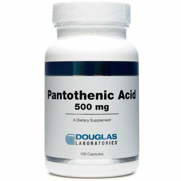 Douglas Labs Pantothenic Acid 500 mg, 100 capsules, front of bottle
