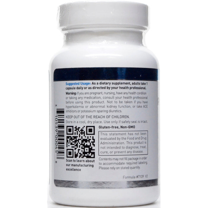 Douglas Labs Potassium Chelated 99 mg 100 capsules suggested use label