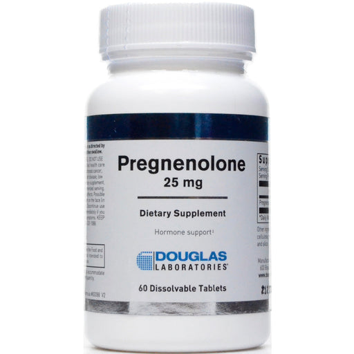 Douglas Labs Pregnenolone 25 mg, 60 tablets, front of bottle