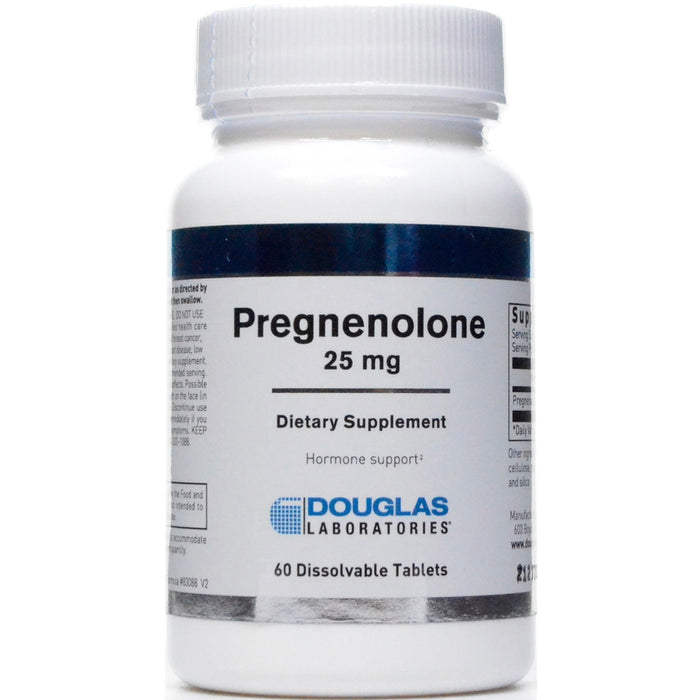 Douglas Labs Pregnenolone 25 mg, 60 tablets, front of bottle