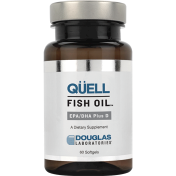 Douglas Labs QUELL Fish Oil EPA/DHA Plus D, 60 softgels, front of bottle